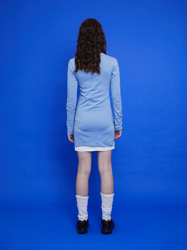 fit layered onepiece (boy blue)