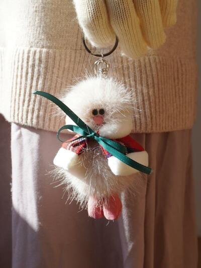 [키링 악세사리] 타탄 체크 케이프