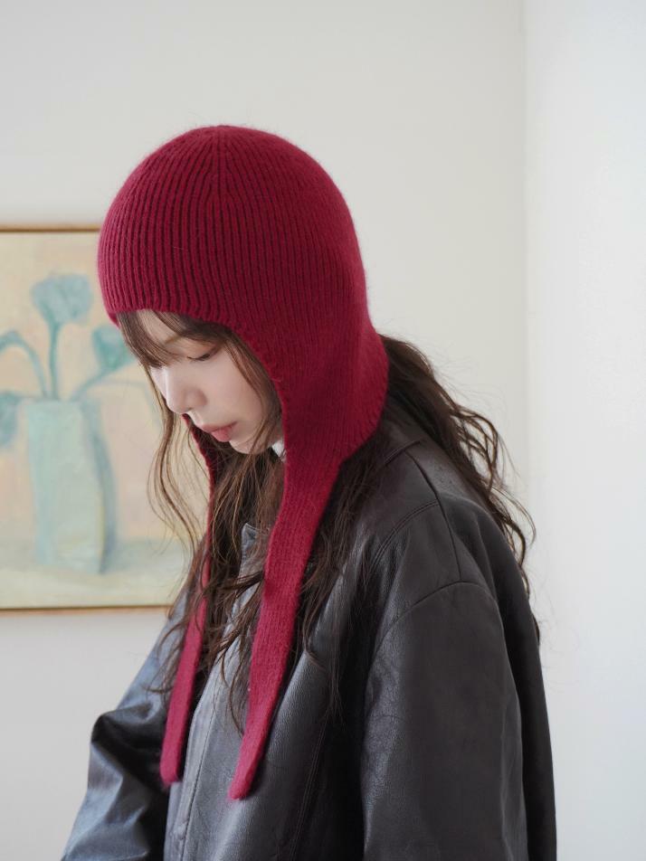 Cosymosy Angora Strap Balaclava (스트랩 바라클라바) - Red