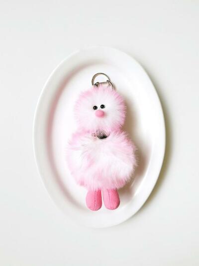 Cosymosy Mini Bird Keyring - Strawberry Sherbet