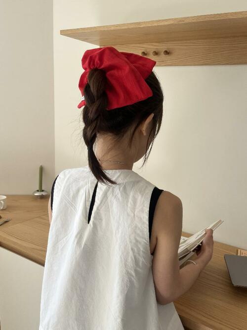 Cosymosy Rosy Square Scrunchie (사각 스크런치)