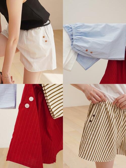 Cosymosy Summer Button Pants (반바지, 쇼츠) - 4 Type