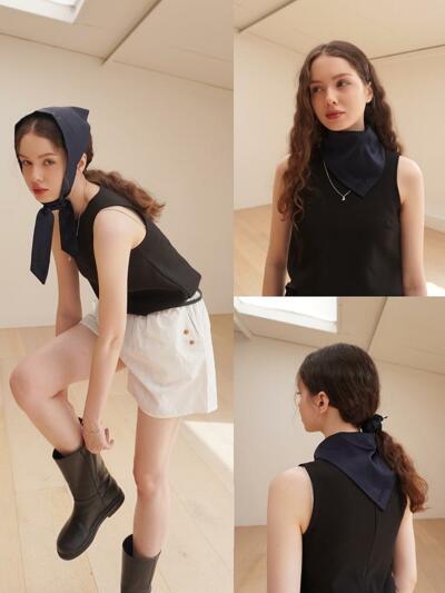 Cosymosy Silky Tie Bonnet Scarf (스카프) - 3 Color
