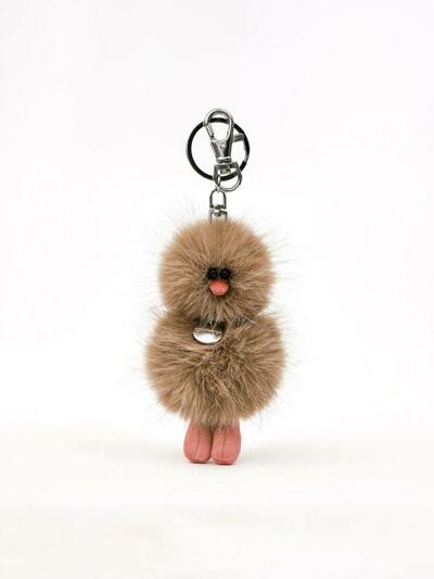 Cosymosy Mini Bird Keyring - Latte