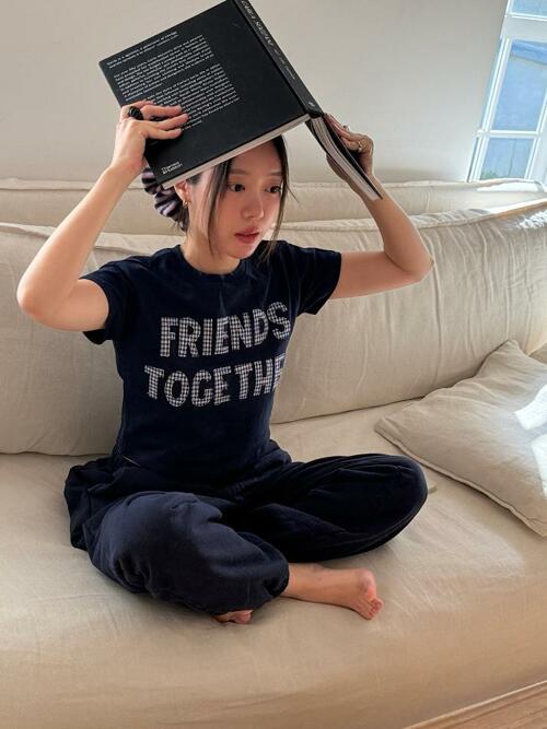 프렌즈 투게더 티셔츠 - 네이비 (2 Size)