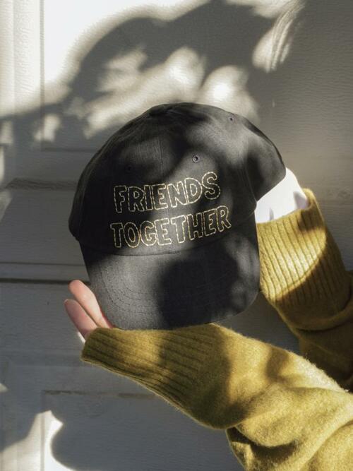프렌즈 투게더 캡 모자 - 차콜