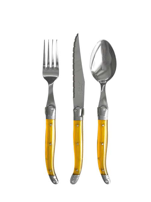 장네론 라귀올 테이블양식기 옐로우 1인세트 (3p)