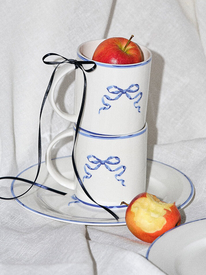 한국도자기 리본 블루 컬렉션