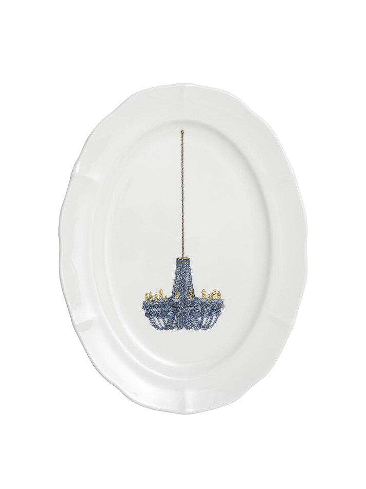 [한국도자기X티보에렘] 오브제 컬렉션 오발 접시 4종 택1