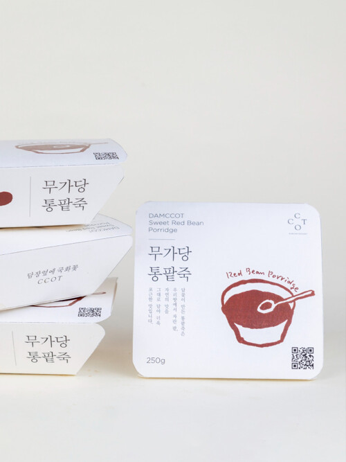 [서울 3대 팥죽 맛집] 담꽃 무가당통팥죽 4입 세트