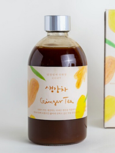 [물 한방울 넣지 않은] 담꽃 국내산 착즙 생강차 430g