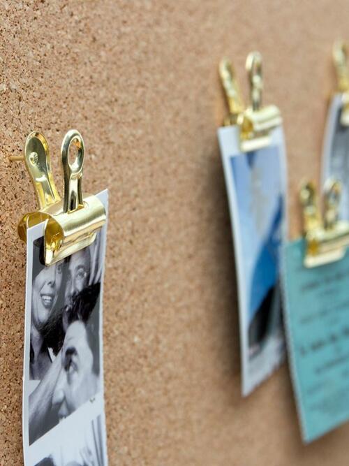 [썩유케이] 다용도 고정핀 고정클립 사무용 집게 골드