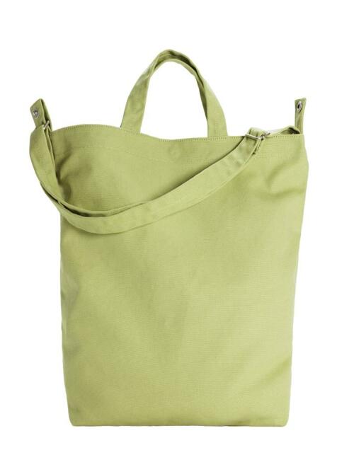 [바쿠백] 덕백 캔버스 토트백 Pistachio