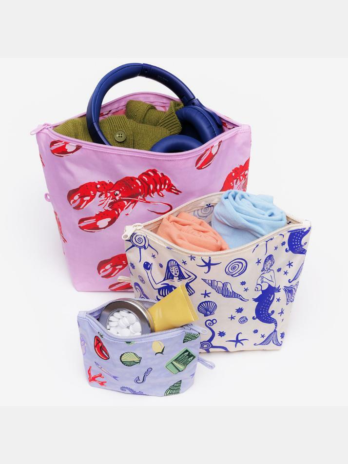 [바쿠백] 고 파우치 3size 세트 Sea Creatures