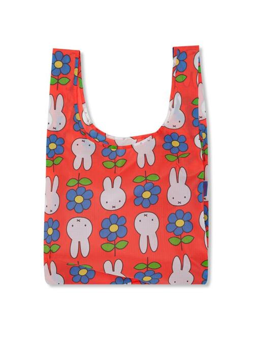 [바쿠백] 휴대용 장바구니 접이식 시장가방 Flower Miffy