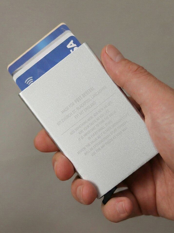 [포스트제너럴] 알루미늄 슬라이딩 카드지갑 홀더