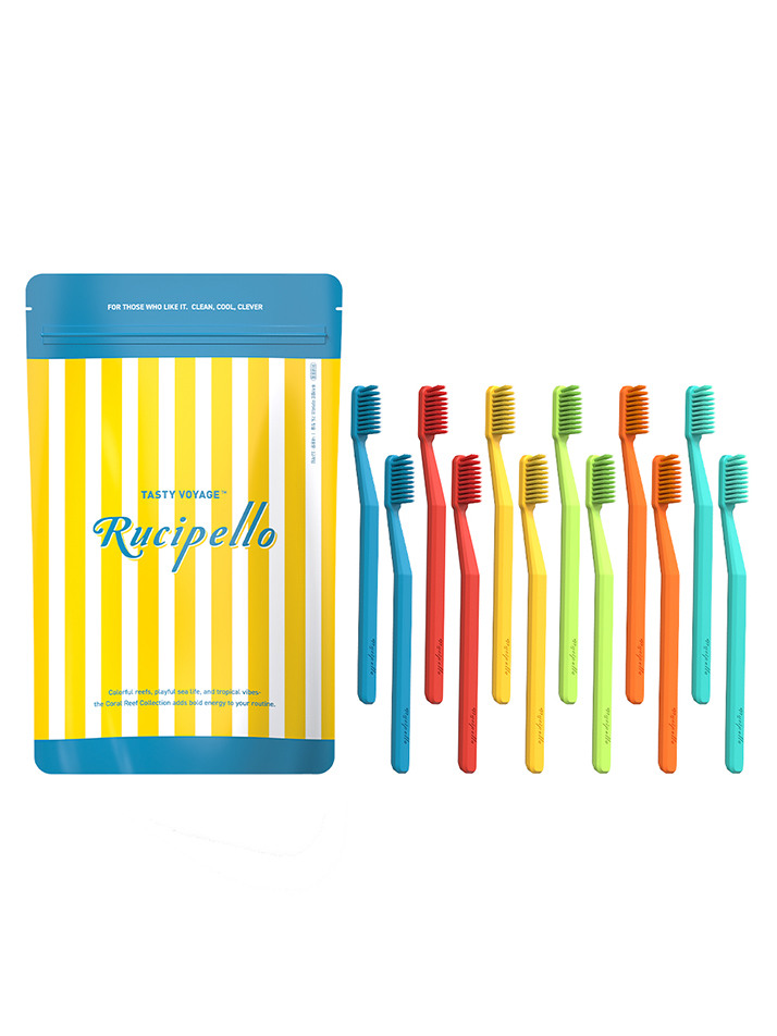 [루치펠로] 미카리프 7도 칫솔 12개입