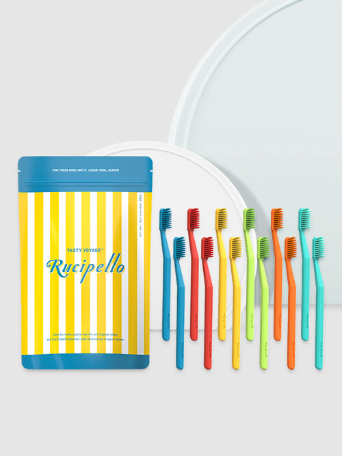 [루치펠로] 미카리프 7도 칫솔 12개입