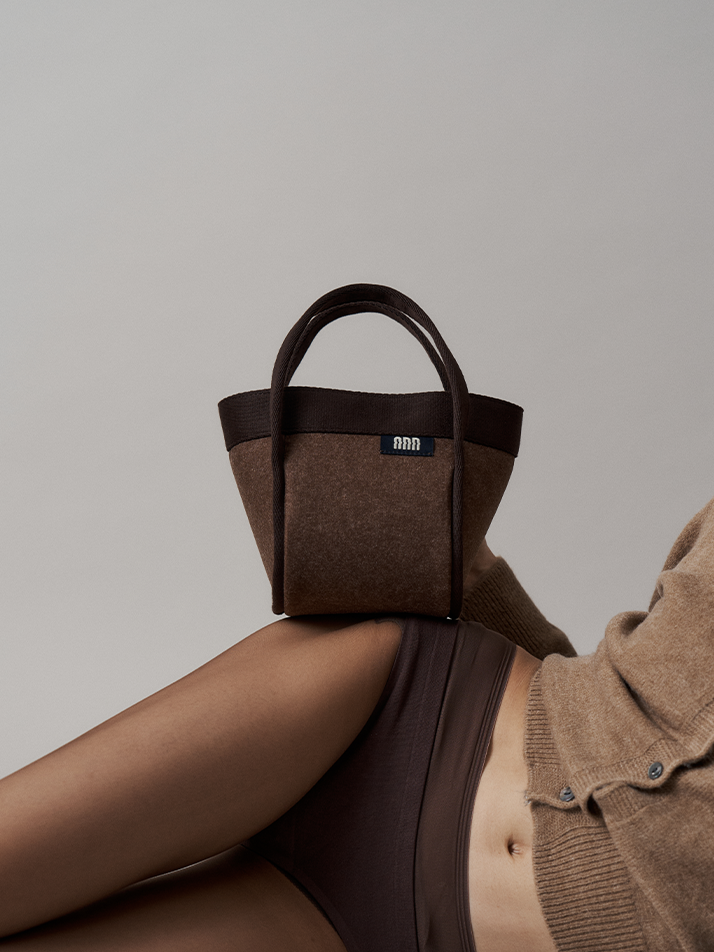 TUPO BAG_SMALL_FELT BROWN
