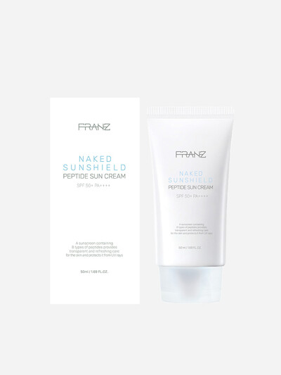 [2024 NEW]프란츠 네이키드 선쉴드 펩타이드 물광자차 선크림 50ml