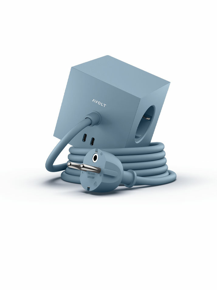 AVOLT Square 1 USB-C Shark Blue