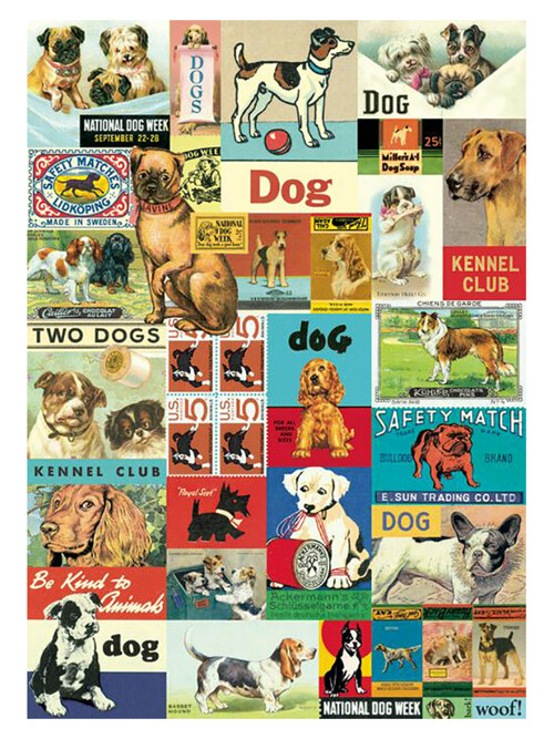 카발리니 포스터-Vintage Dog