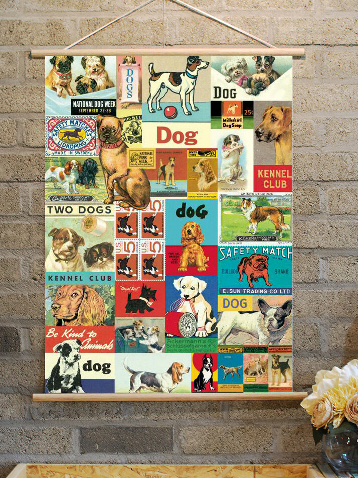 카발리니 포스터-Vintage Dog