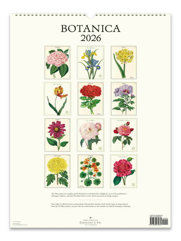 2026카발리니캘린더 Botanica