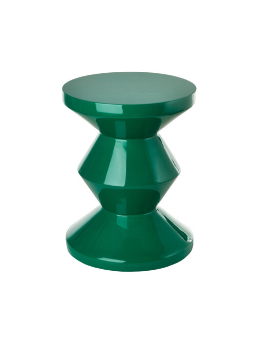 폴스포텐 지그재그 스툴 에메랄드 그린