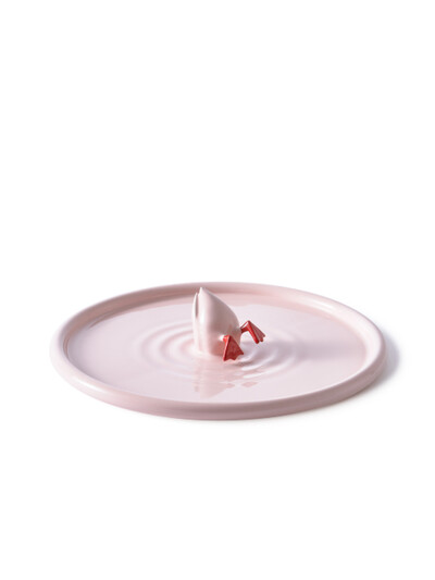 폴스포텐 Diving Duck Plate 40cm_Light Pink