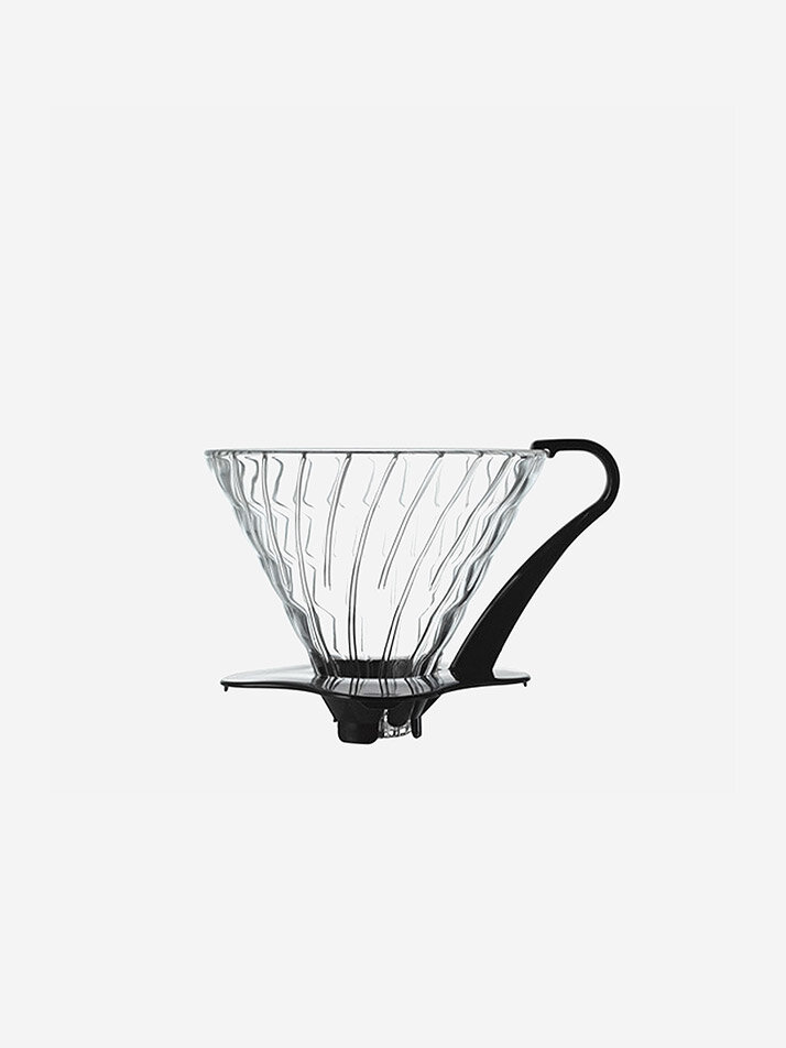 하리오 V60 글라스 드리퍼 03 - 블랙 (VDG-03B)