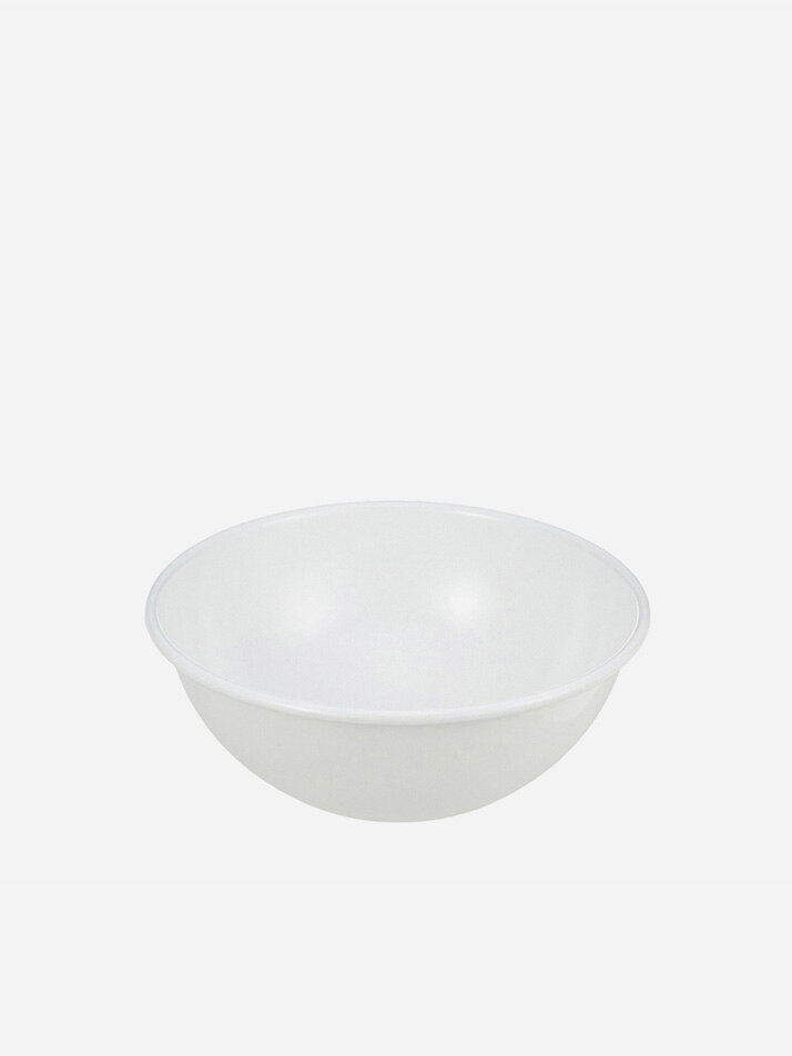 노다호로 법랑 보울 20cm-화이트