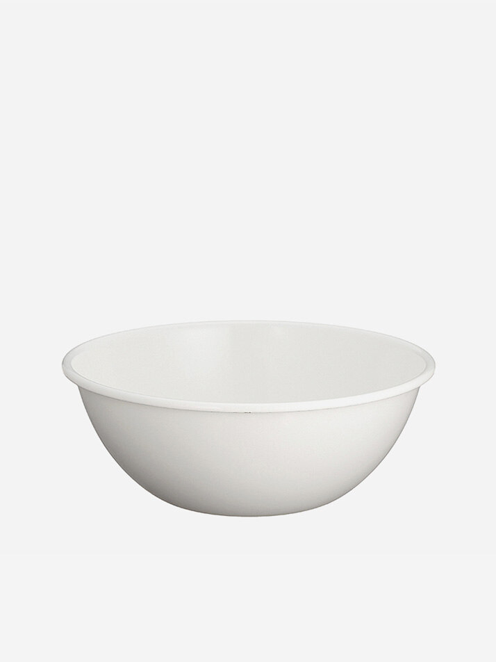 노다호로 법랑 보울 24cm-화이트