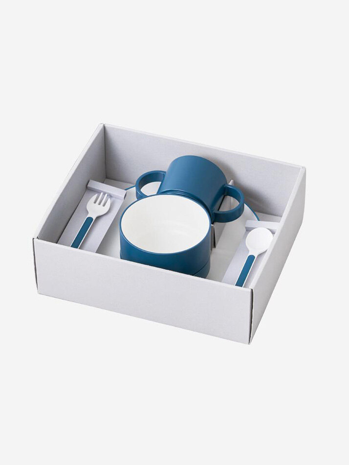 타크 키즈 디쉬 기프트 박스 스탠다드 커트러리 - 네이비