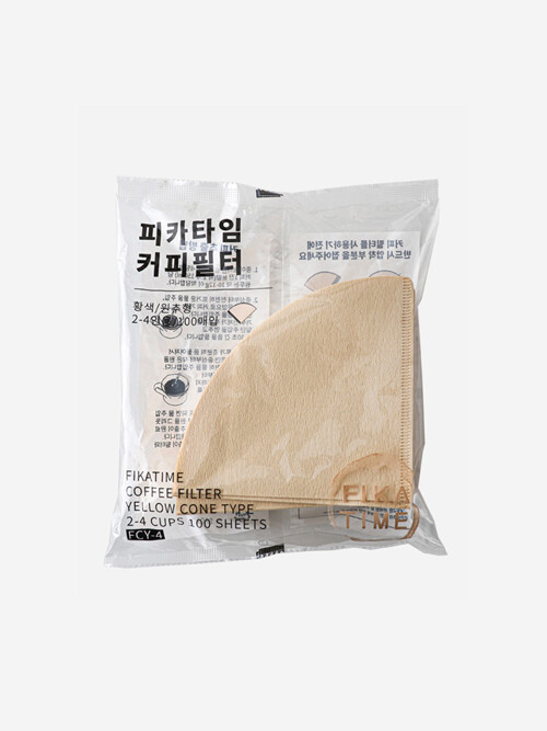 피카타임 콘 필터 - 4컵 브라운(100p)