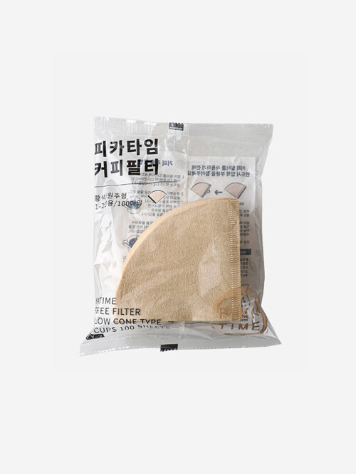 피카타임 콘 필터 - 1컵 브라운(100p)