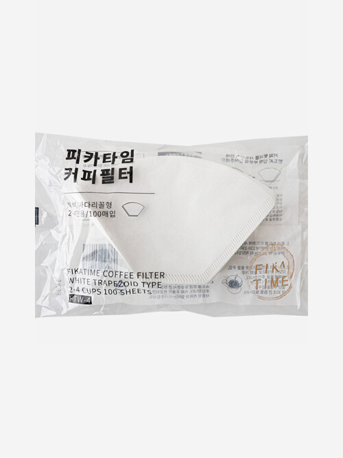 피카타임 부채꼴 필터 - 4컵 화이트(100p)