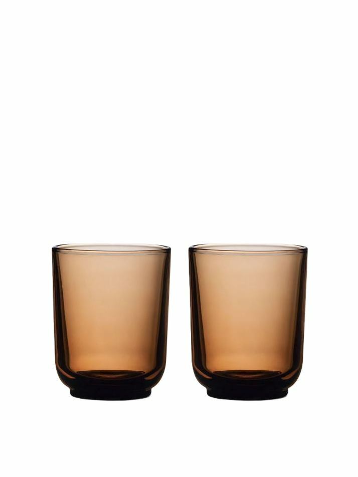 펠로우 퍼치 라떼 글라스 2개 세트 11oz - 앰버