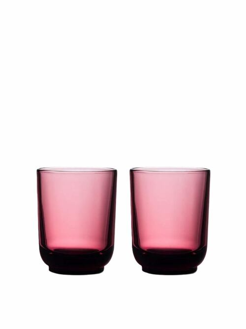 펠로우 퍼치 라떼 글라스 2개 세트 11oz - 가넷