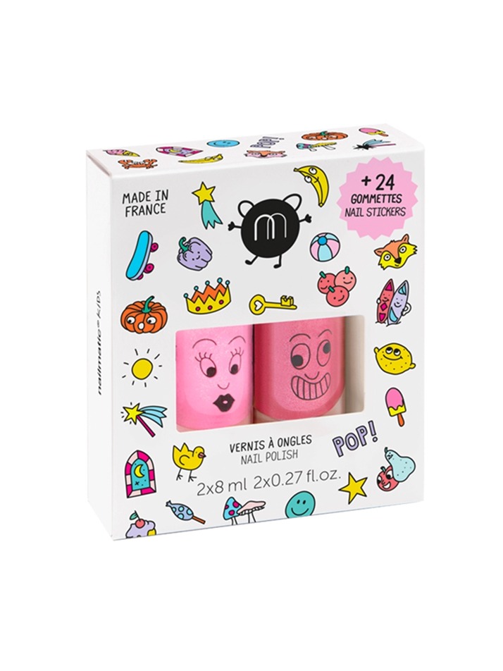 네일매틱 워터 베이스 네일 폴리쉬 2개 세트 (set of 2 water based nail polish)