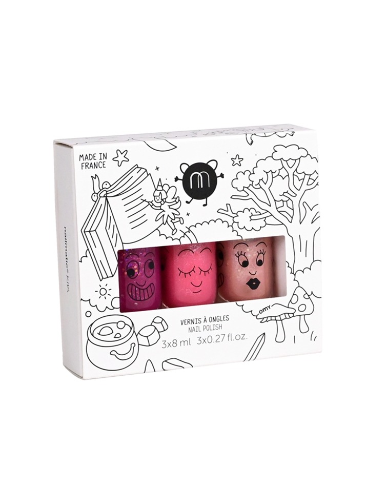 네일매틱 워터 베이스 네일 폴리쉬 3개 세트 (set of 3 water based nail polish)