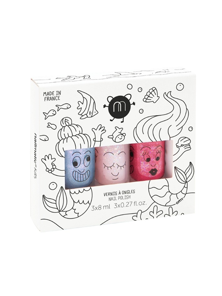 네일매틱 워터 베이스 네일 폴리쉬 3개 세트 (set of 3 water based nail polish)