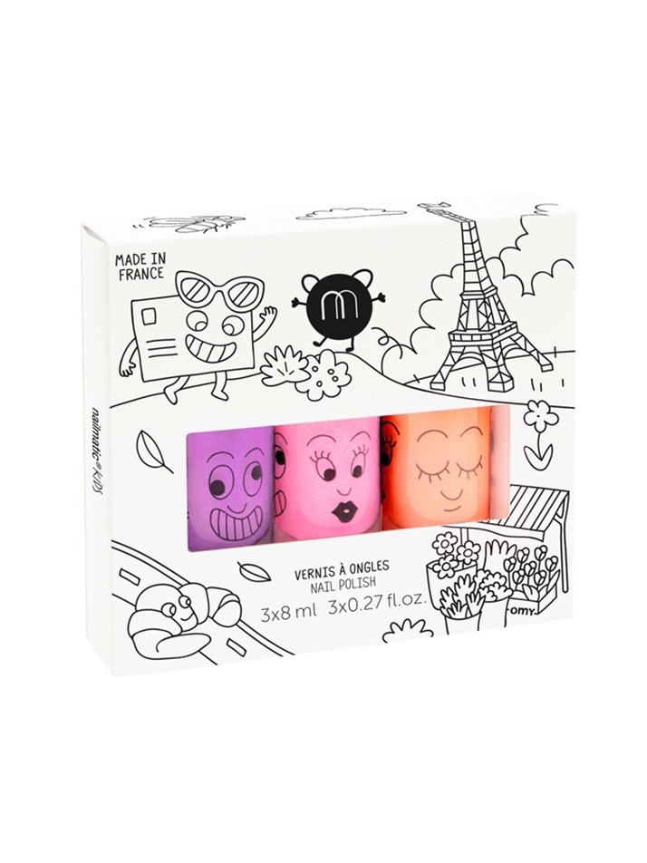 네일매틱 워터 베이스 네일 폴리쉬 3개 세트 (set of 3 water based nail polish)