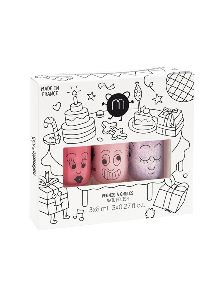 네일매틱 워터 베이스 네일 폴리쉬 3개 세트 (set of 3 water based nail polish)