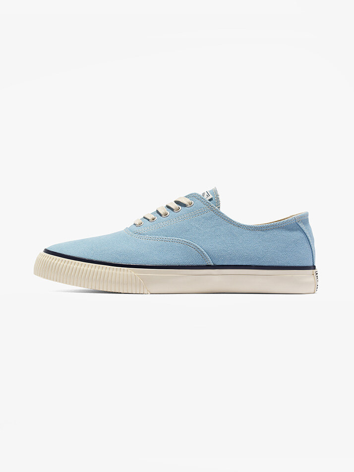 MILITARY USN DECK SHOES _ Marina blue taped