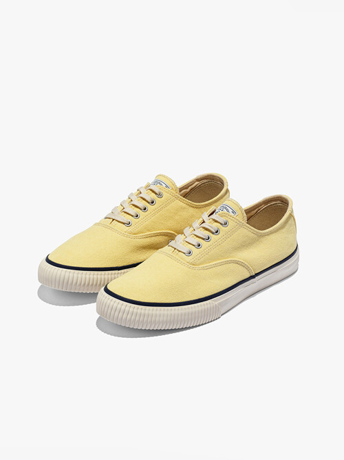 MILITARY USN DECK SHOES _ Crate Yellow taped