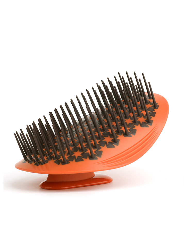 곱슬머리용 만타 헤어브러쉬 오렌지