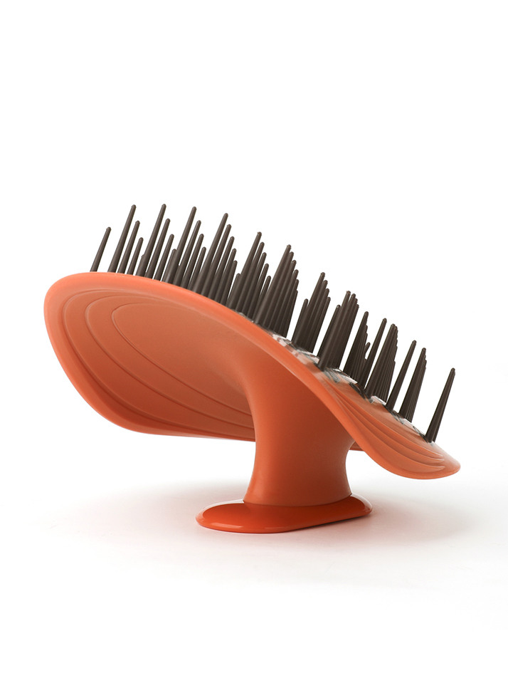 곱슬머리용 만타 헤어브러쉬 오렌지