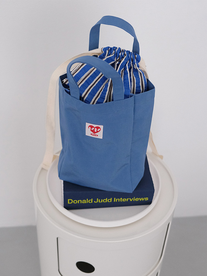 Love Mini Tote Bag (Warm Blue)