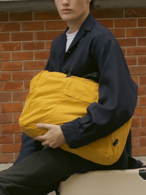 트래블 라이트 폴더블 보스턴백 머스타드 39L _파우치포함